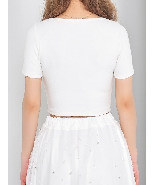 Darich(ダーリッチ)の「ロゴショートTシャツ(Tシャツ/カットソー・レディース・ブラック/ホワイト・FREE)」の17枚目の写真