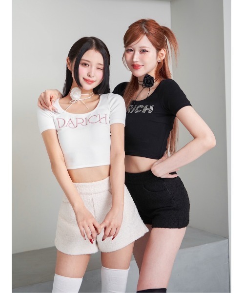 Darich(ダーリッチ)の「ロゴショートTシャツ(Tシャツ/カットソー・レディース・ブラック/ホワイト・FREE)」の18枚目の写真