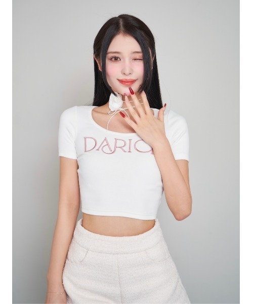 Darich(ダーリッチ)の「ロゴショートTシャツ(Tシャツ/カットソー・レディース・ブラック/ホワイト・FREE)」の19枚目の写真