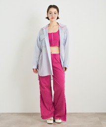 ANNA SUI NYC パウダーブリーチサイドリングドットボタンパンツ