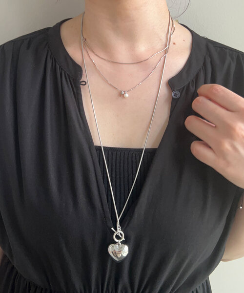 SHENERY（シーナリー）の「ハートネックレス（ネックレス・レディース・シルバー・FREE）」の6枚目の写真