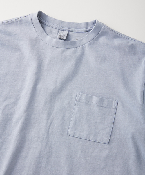 JOURNAL STANDARD relume（ジャーナルスタンダード　レリューム）の「AMERICAN ラフィジャージー T（Tシャツ/カットソー・メンズ・ブルー系その他/サファリグリーン/ブラックミックス/ホワイト・MEDIUM/LARGE）」の4枚目の写真