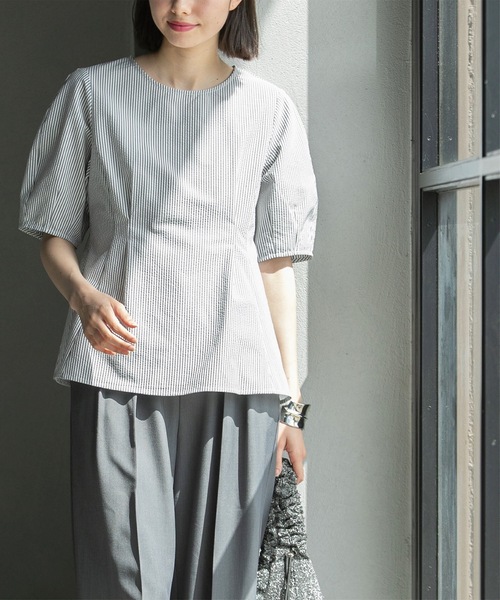 美品✨ルフィル　ストレッチタスランオックスブラウス　ペプラム　ホワイト 楽天市場】【更に快適になって登場！】無敵のパールブラウス