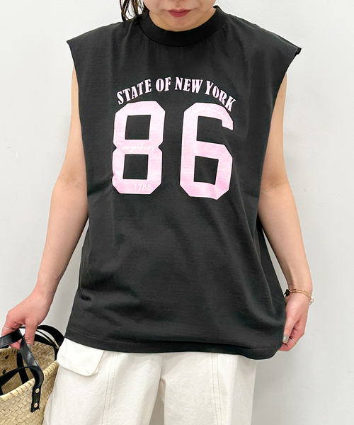 U by SPICK&SPAN(ユーバイスピックアンドスパン)の「【SCREEN STARS/スクリーンスターズ】別注ロゴN/S TEE(Tシャツ/カットソー・レディース・ピンク/ブラック系その他/レッド/ライトグレー・FREE)」の10枚目の写真
