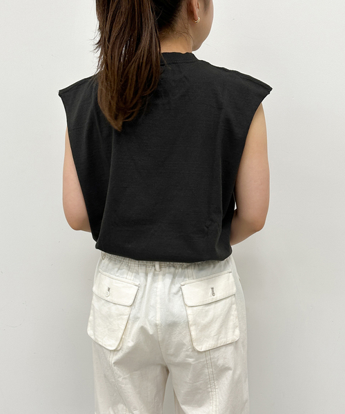 U by SPICK&SPAN(ユーバイスピックアンドスパン)の「【SCREEN STARS/スクリーンスターズ】別注ロゴN/S TEE(Tシャツ/カットソー・レディース・ピンク/ブラック系その他/レッド/ライトグレー・FREE)」の13枚目の写真