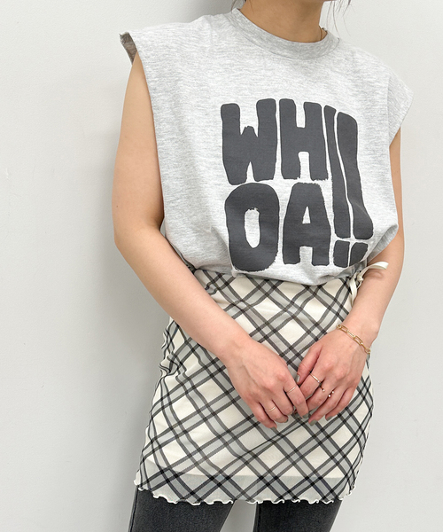 U by SPICK&SPAN(ユーバイスピックアンドスパン)の「【SCREEN STARS/スクリーンスターズ】別注ロゴN/S TEE(Tシャツ/カットソー・レディース・ピンク/ブラック系その他/レッド/ライトグレー・FREE)」の20枚目の写真