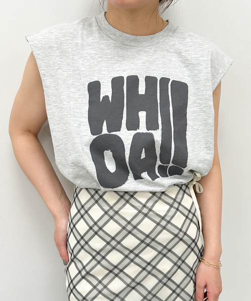 U by SPICK&SPAN(ユーバイスピックアンドスパン)の「【SCREEN STARS/スクリーンスターズ】別注ロゴN/S TEE(Tシャツ/カットソー・レディース・ピンク/ブラック系その他/レッド/ライトグレー・FREE)」の21枚目の写真