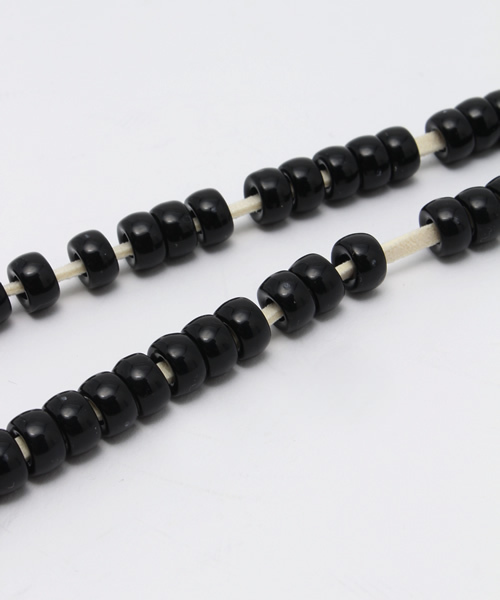 WEGO（ウィゴー）の「WEGO/ブラックビーズネックレス（ネックレス・メンズ・ブラック・FREE）」の4枚目の写真