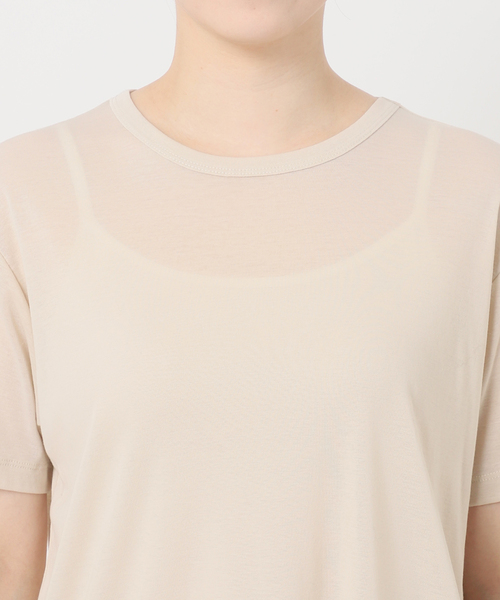 【最終値下げ】新品未使用タグ付き AP STUDIO シアーTシャツ ホワイト セール】シアーTシャツ（Tシャツ/カットソー）｜AP STUDIO