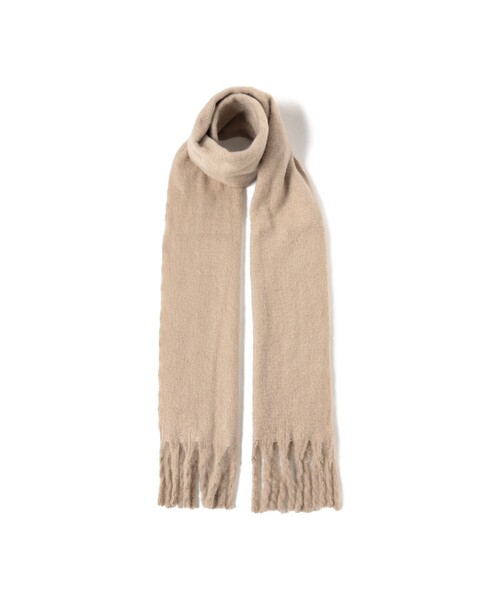 BEAMS（ビームス）の「シャギー ビッグ ストール（マフラー・メンズ・オフホワイト/グレー/ブラック・ONE SIZE）」の8枚目の写真