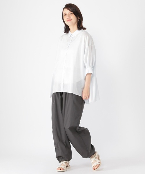 studio CLIP（スタディオクリップ）の「パラシュートパンツ[プチサイズあり]（その他パンツ・レディース・スモーク/カーキ/ライトグレー・FREE/PF）」の6枚目の写真