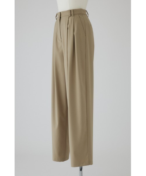 RIM.ARK（リムアーク）の「W tuck wide slacks Wタックワイドスラックス（スラックス・レディース・ライトベージュ/ブラウン/ブラック・38/36）」の12枚目の写真