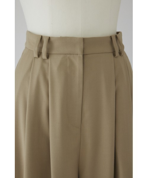 RIM.ARK（リムアーク）の「W tuck wide slacks Wタックワイドスラックス（スラックス・レディース・ライトベージュ/ブラウン/ブラック・38/36）」の9枚目の写真