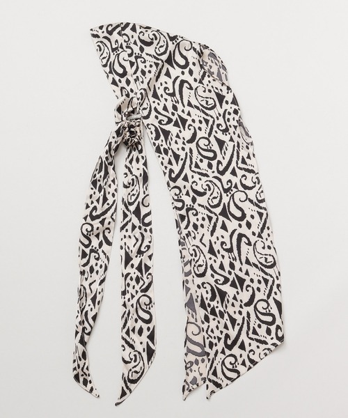 チャイハネ（チャイハネ）の「【チャイハネ】カリバスカーフリボンヘアバンド（ヘアバンド・レディース・ホワイト/グリーン/オレンジ・FREE）」の8枚目の写真