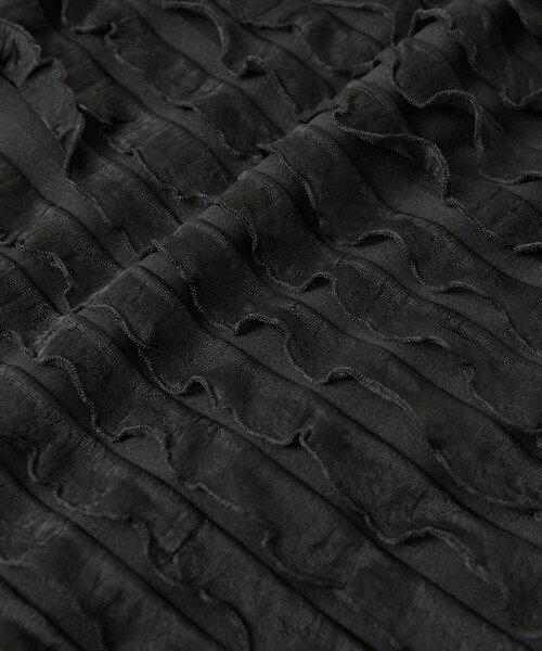 un dix cors(アンディコール)の「《履くだけオシャレ・ウエストゴム》フリルタイトスカート(スカート・レディース・ブラック/グレー・FREE)」の10枚目の写真