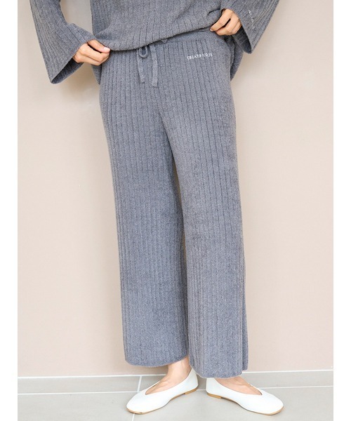 新品ジェラピケグレーロンT＆パンツ☆モチーフロゴロンT☆調温スムーズィーロンパン 新品ジェラピケグレーロンT＆パンツ☆モチーフロゴロンT☆調温