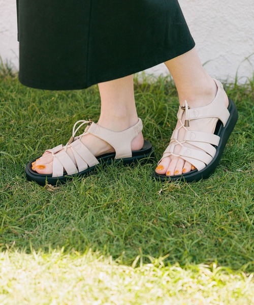 studio CLIP(スタディオクリップ)の「グラディエーターサンダル(サンダル・レディース・ブラック/オフホワイト・MEDIUM/LARGE)」の6枚目の写真