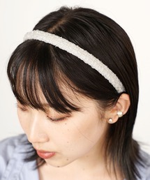 ROOPTOKYO（ループトウキョウ）の「ナチュラルカラー ツイードカチューシャ（カチューシャ）」