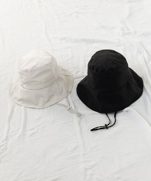 Moredde UV98％カット＆撥水加工 持ち運びがらくちんなつば