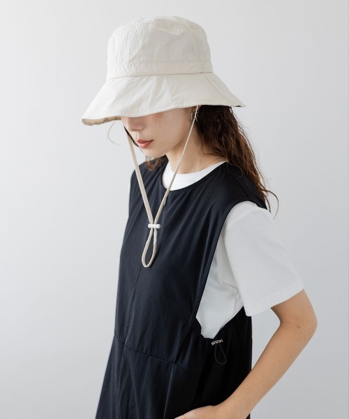 Moredde UV98％カット＆撥水加工 持ち運びがらくちんなつば