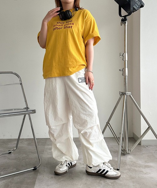 apres jour mignon(アプレジュールミニョン)の「【apres jour mignon SOIE】ユニセックスナイロンタックパンツ【ZOZOTOWN限定アイテム】(その他パンツ・レディース・カーキ/ブラック/オフホワイト・X-LARGE/MEDIUM/SMALL)」の20枚目の写真