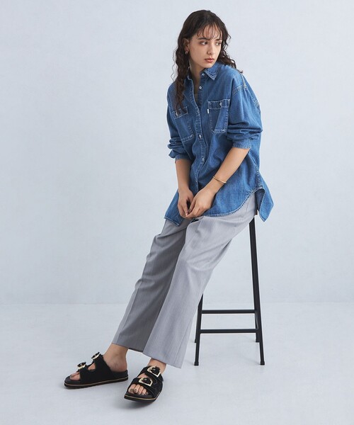 green label relaxing（グリーンレーベルリラクシング）の「＜RUBAN＞ダブル ベルト サンダル（サンダル・レディース・ブラック・37(23.5)/36(22.5)/38(24.5)）」の14枚目の写真