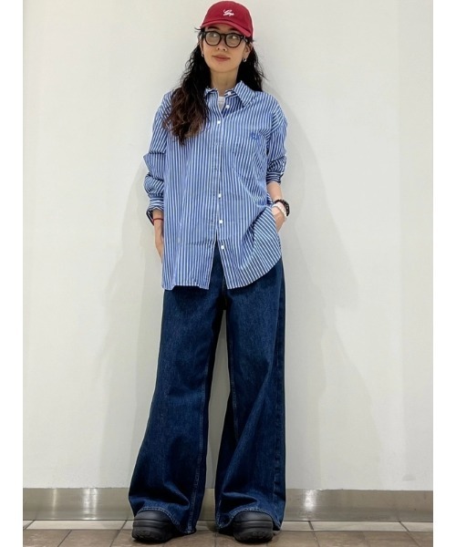 GAP(ギャップ)の「ハイライズ ホースシュー デニム(デニムパンツ・レディース・インディゴブルー・29/25/26/24/23/28/30/27)」の21枚目の写真