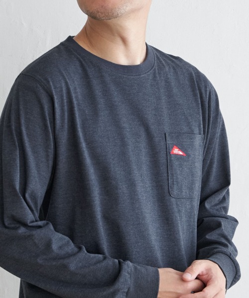 ikka(イッカ)の「URBAN NATURE LIFE アーバンネイチャーライフ ワンポイントロンT(Tシャツ/カットソー・メンズ・ホワイト/ブラック/オレンジ/オリーブ/ネイビー・S/M/L/XL)」の4枚目の写真