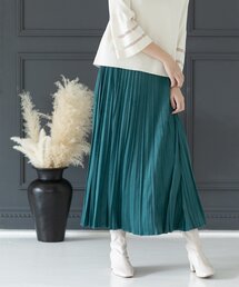 OPAQUE.CLIP | フェイクスウェード イージープリーツスカート【洗濯機洗い可】(スカート)