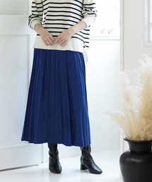 OPAQUE.CLIP | フェイクスウェード イージープリーツスカート【洗濯機洗い可】(スカート)