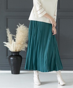 08sircus/08サーカス】ヴィンテージサテンハーフトーンプリーツラップ