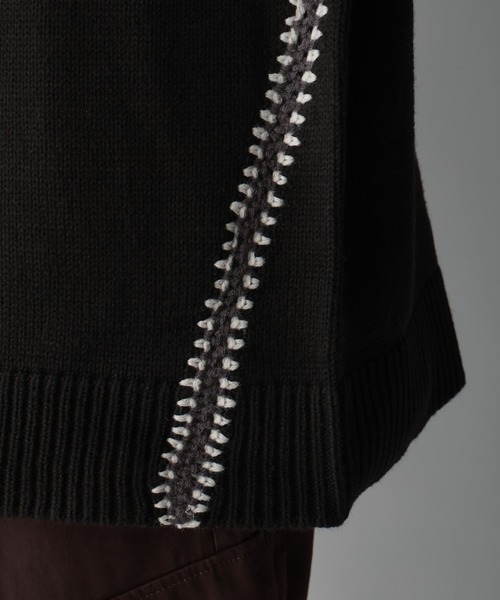 RAGEBLUE（レイジブルー）の「Hand Stitch Crew Neck knit