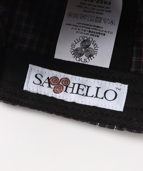 SAYHELLO（セイハロー）の「【SAYHELLO / セイハロー】Solid Check Cap（キャップ・メンズ・ネイビー・FREE）」の11枚目の写真