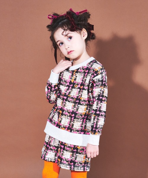 【セール】ふわふわ裏毛ツィードＰＴトレーナー（スウェット）｜maarook（マルーク） 4,835円