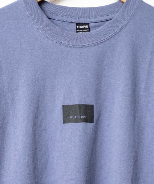 B.I.D.（ビーアイディー）の「《ミドルウェイト》プリント ショートスリーブ　コットンTシャツ（Tシャツ/カットソー・レディース・ホワイト/ブラック/ブルー系・MEDIUM/LARGE）」の4枚目の写真