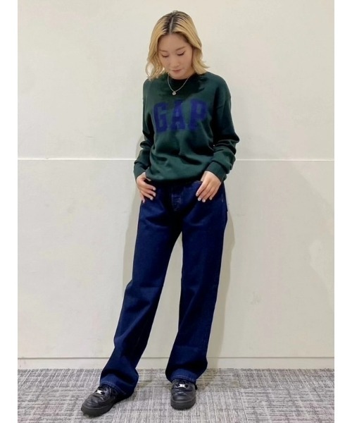 GAP(ギャップ)の「GAPロゴ インターシャセーター(ニット/セーター・メンズ・グリーン/ブラック/グレー/アイボリー・XS/XL/L/M/S)」の8枚目の写真