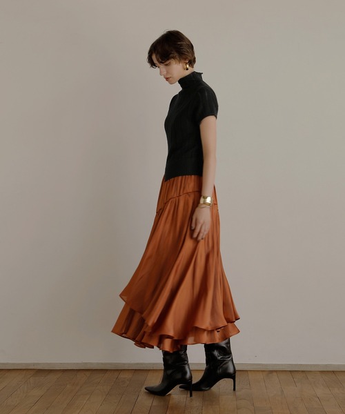 MIELI INVARIANT（ミエリインヴァリアント）の「Stripe Sheer H/N Tops（ニット/セーター・レディース・ブラック/レッド・FREE）」の19枚目の写真