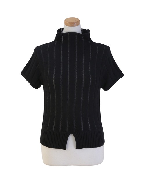 MIELI INVARIANT（ミエリインヴァリアント）の「Stripe Sheer H/N Tops（ニット/セーター・レディース・ブラック/レッド・FREE）」の16枚目の写真