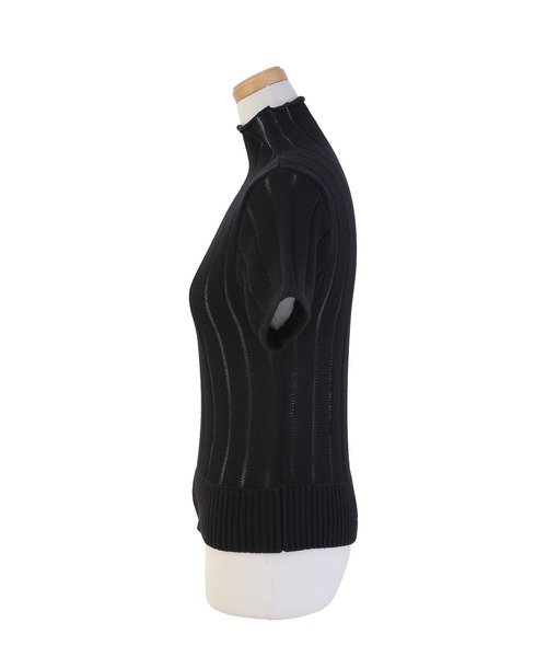 MIELI INVARIANT（ミエリインヴァリアント）の「Stripe Sheer H/N Tops（ニット/セーター・レディース・ブラック/レッド・FREE）」の15枚目の写真