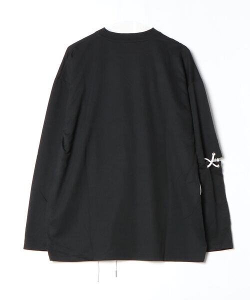 REGIEVO(レジエボ)の「【REGIEVO】 レースアップロングスリーブTシャツ 地雷系・病み系(Tシャツ/カットソー・メンズ・オフホワイト/ブラック・LARGE/MEDIUM)」の3枚目の写真