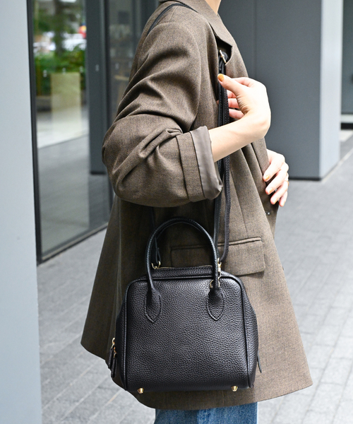 JOURNAL STANDARD relume（ジャーナルスタンダード　レリューム）の「RELUME スクエアミニボストン（ボストンバッグ・レディース・ベージュ/ブラック・FREE）」の5枚目の写真