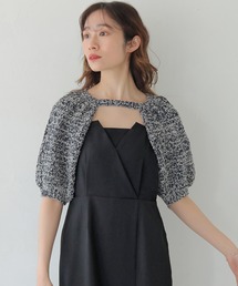 【CLEIO】付け袖ボレロニット BOLERO KNIT WITH ATTACHED SLEEVES/986-12620