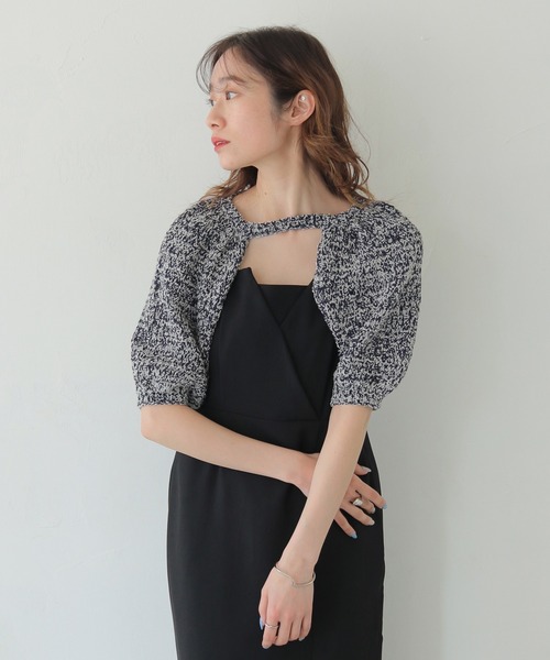 COTOO - COTOO✨　新品未使用✨　超素敵　お袖が可愛いシンプル万能ニットボレロ CLEIO】付け袖ボレロニット（ニット/セーター）｜CLEIO