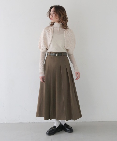 CLEIO（クレイオ）の「【CLEIO】付け袖ボレロニット BOLERO KNIT WITH ATTACHED SLEEVES/986-12620（ニット/セーター・レディース・ネイビー/アイボリー/グレー・FREE）」の21枚目の写真