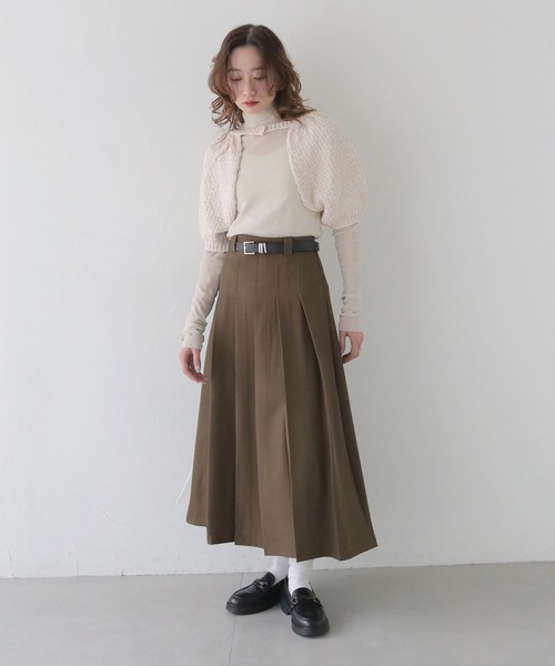 CLEIO（クレイオ）の「【CLEIO】付け袖ボレロニット BOLERO KNIT WITH ATTACHED SLEEVES/986-12620（ニット/セーター・レディース・ネイビー/アイボリー/グレー・FREE）」の22枚目の写真