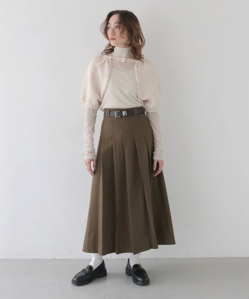 CLEIO（クレイオ）の「【CLEIO】付け袖ボレロニット BOLERO KNIT WITH ATTACHED SLEEVES/986-12620（ニット/セーター・レディース・ネイビー/アイボリー/グレー・FREE）」の18枚目の写真