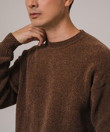 EDIFICE（エディフィス）の「シェニール ヤーン クルーネックニット（ニット/セーター・メンズ）」