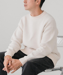 EDIFICE | シェニール ヤーン クルーネックニット(ニット/セーター)