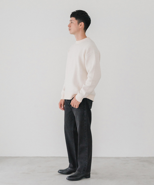 EDIFICE（エディフィス）の「シェニール ヤーン クルーネックニット