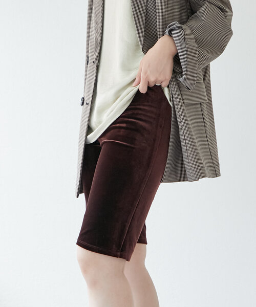 mystic（ミスティック）の「ベロアハーフレギンス（レギンス/スパッツ・レディース・ブラウン/ベージュ・FREE）」の8枚目の写真